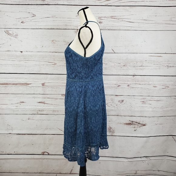 NWT Chelsea 28 halter lace navy sheath dress - Picture 6 of 12